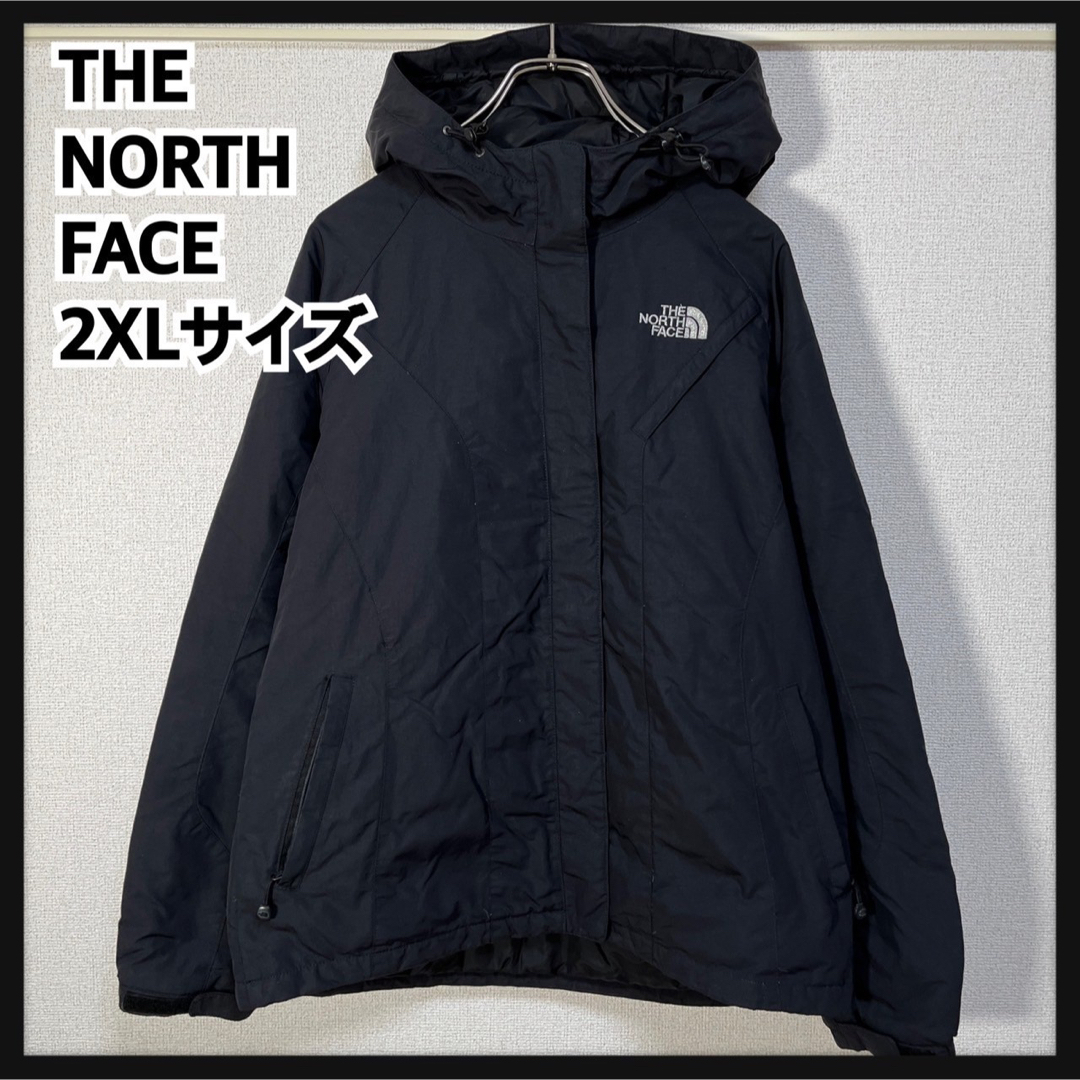 THE NORTH FACE(ザノースフェイス)の【ノースフェイス】マウンテンパーカー　黒ブラック刺繍　600　ダウン2R レディースのジャケット/アウター(ダウンジャケット)の商品写真