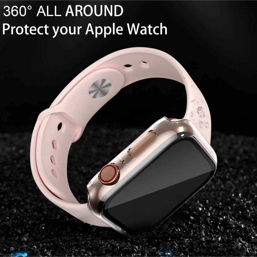 Apple Watch アップルケース ラバーバンド ピンク 38㎜ S レディースのファッション小物(腕時計)の商品写真