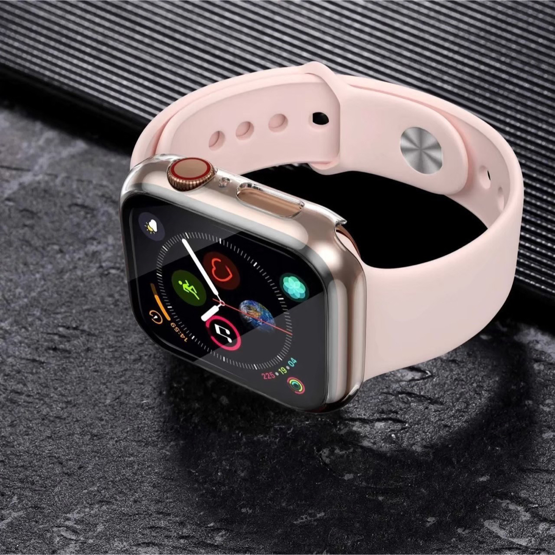 Apple Watch アップルケース ラバーバンド ピンク 38㎜ S レディースのファッション小物(腕時計)の商品写真