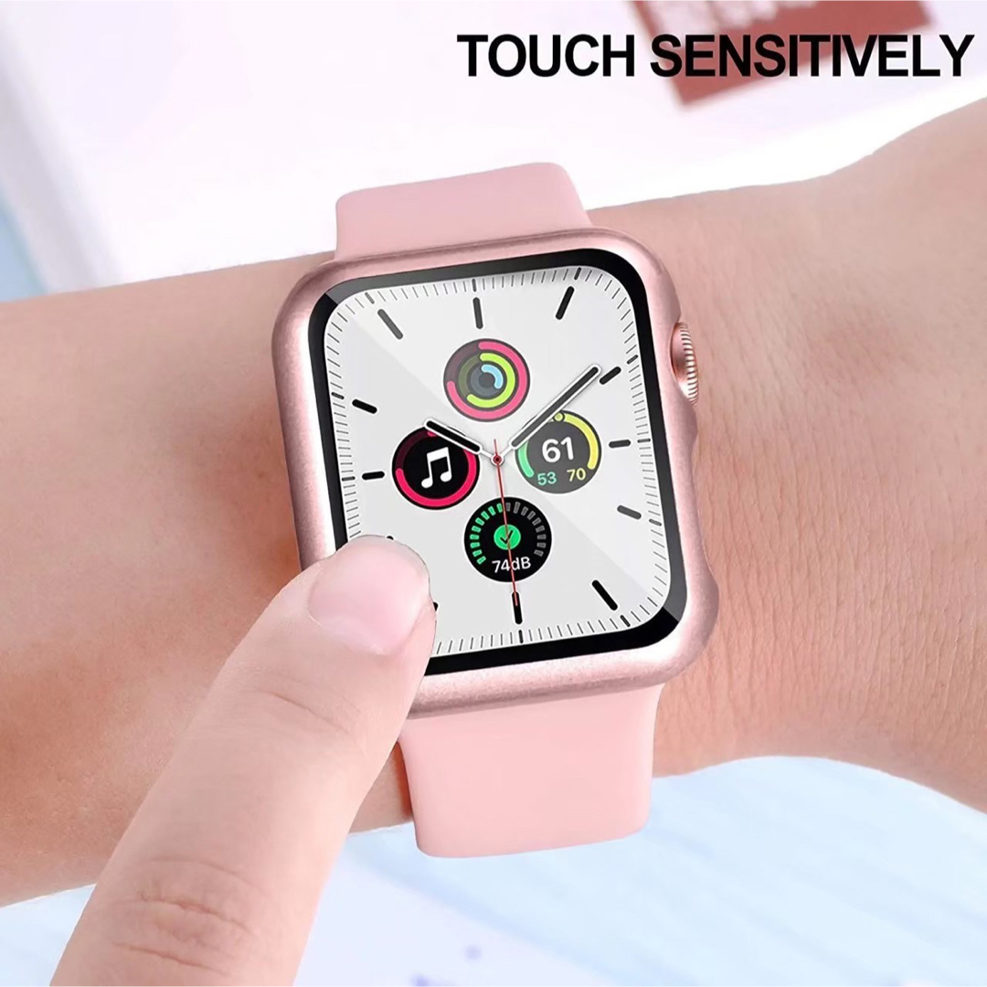 Apple Watch アップルケース ラバーバンド ピンク 38㎜ S レディースのファッション小物(腕時計)の商品写真