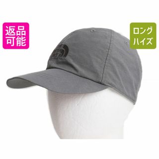 ザノースフェイス(THE NORTH FACE)のデッドストック ノースフェイス ナイロン ベースボール キャップ フリーサイズ / 未使用 帽子 ロゴ刺繍 ワンポイント 灰 アウトドア グレー(キャップ)