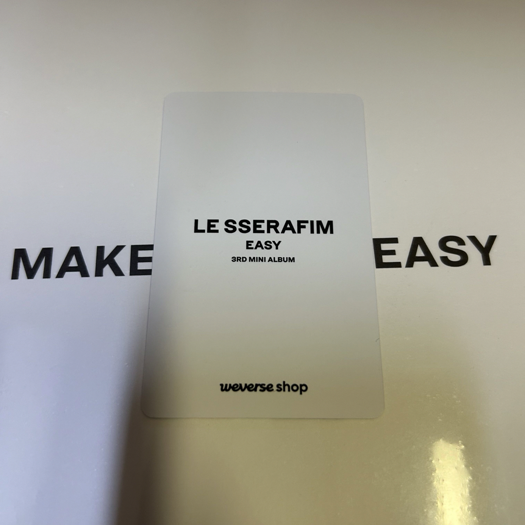 LE SSERAFIM チェウォン　showcase　EASY  weverse エンタメ/ホビーのトレーディングカード(その他)の商品写真