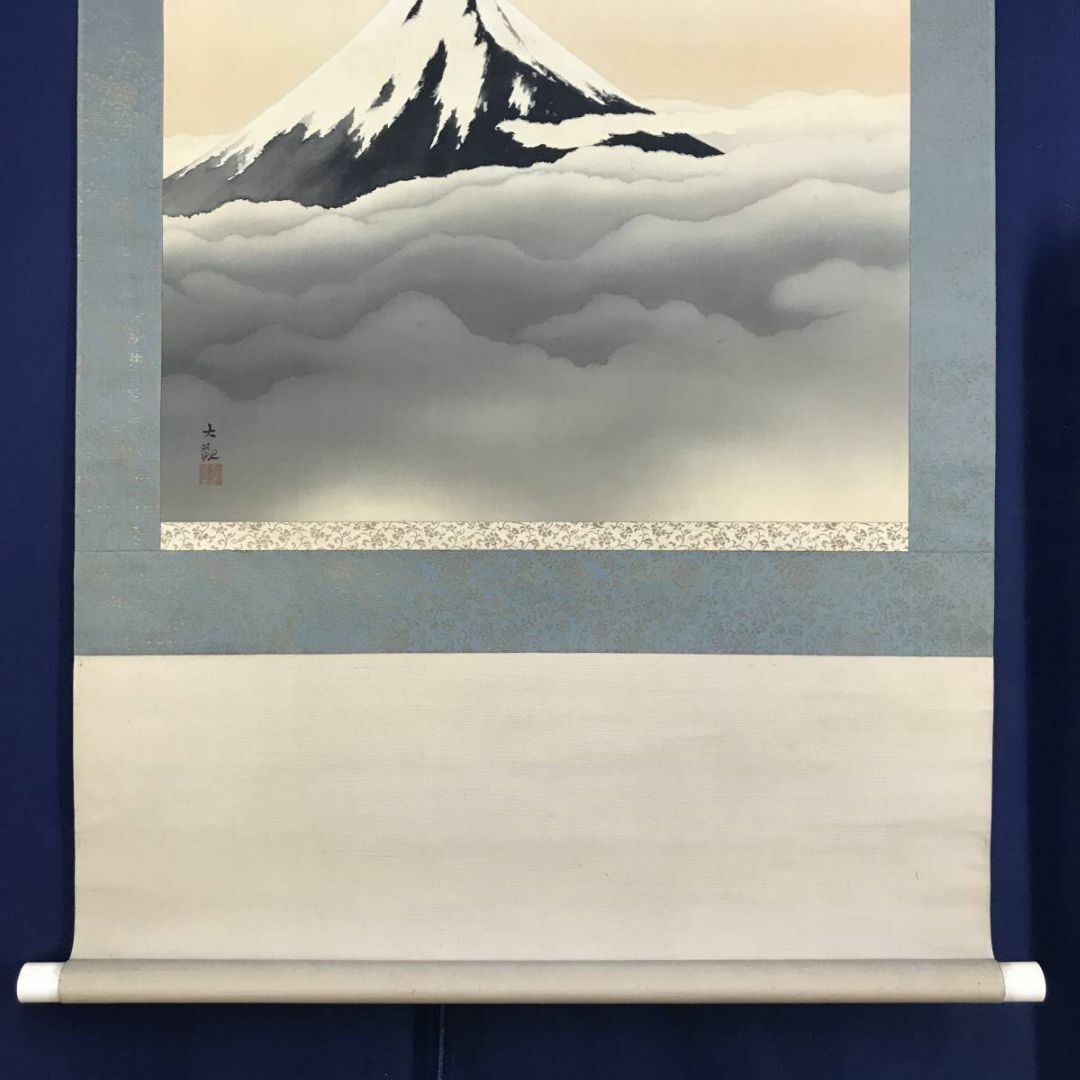 複製/横山大観/富士山図/富嶽図/富岳図/富峰図/掛軸☆宝船☆AD 複製/横山大観/富士山図/富嶽図/富岳図/富峰図/掛軸☆宝船☆AD