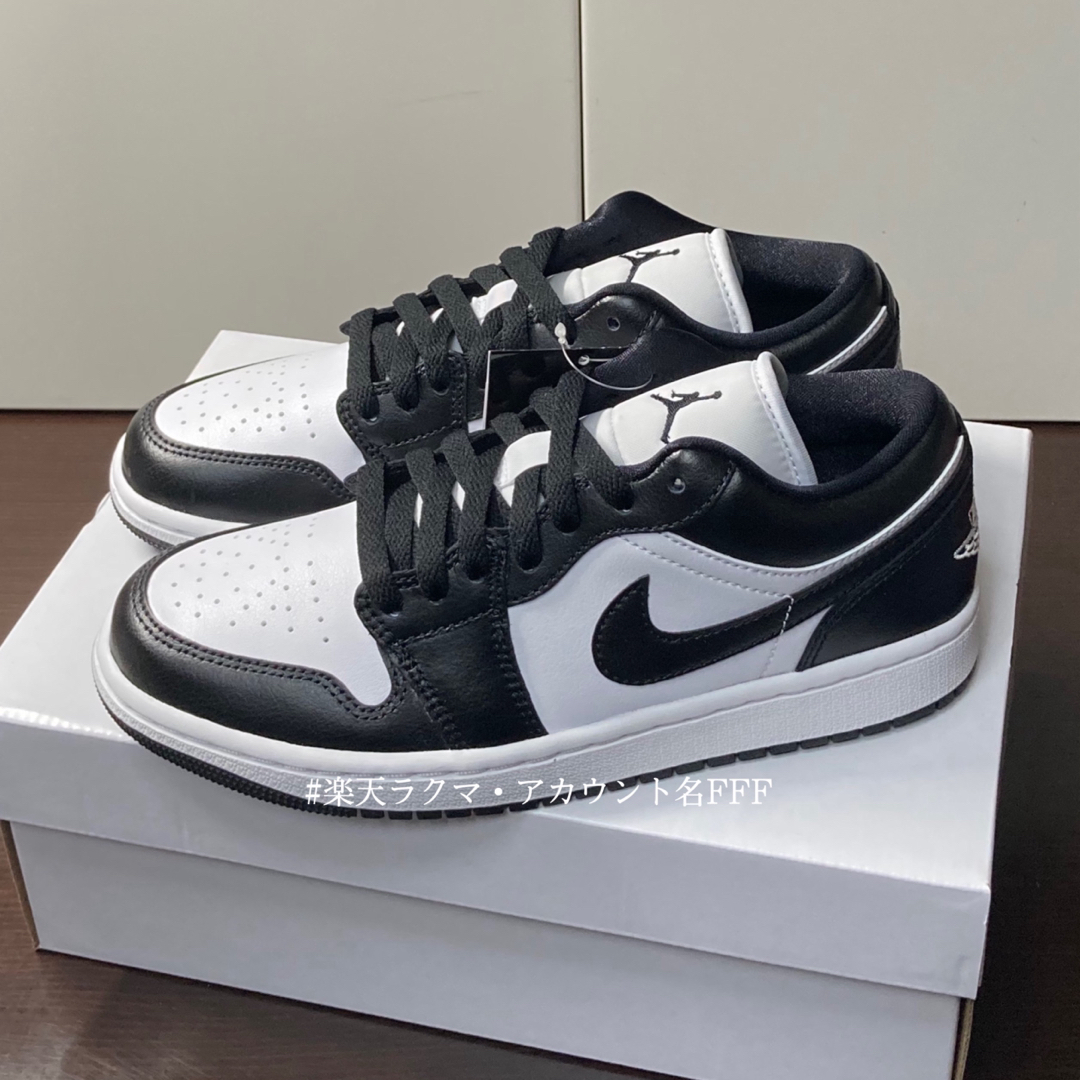 Jordan Brand（NIKE）(ジョーダン)の【新品24.5cm】NIKE エアジョーダン１LOW ホワイト/ブラック パンダ レディースの靴/シューズ(スニーカー)の商品写真