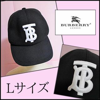 BURBERRY - 【バーバリー】キャップ　TBロゴ　ベースボールキャップ　ブラック　ユニセックス