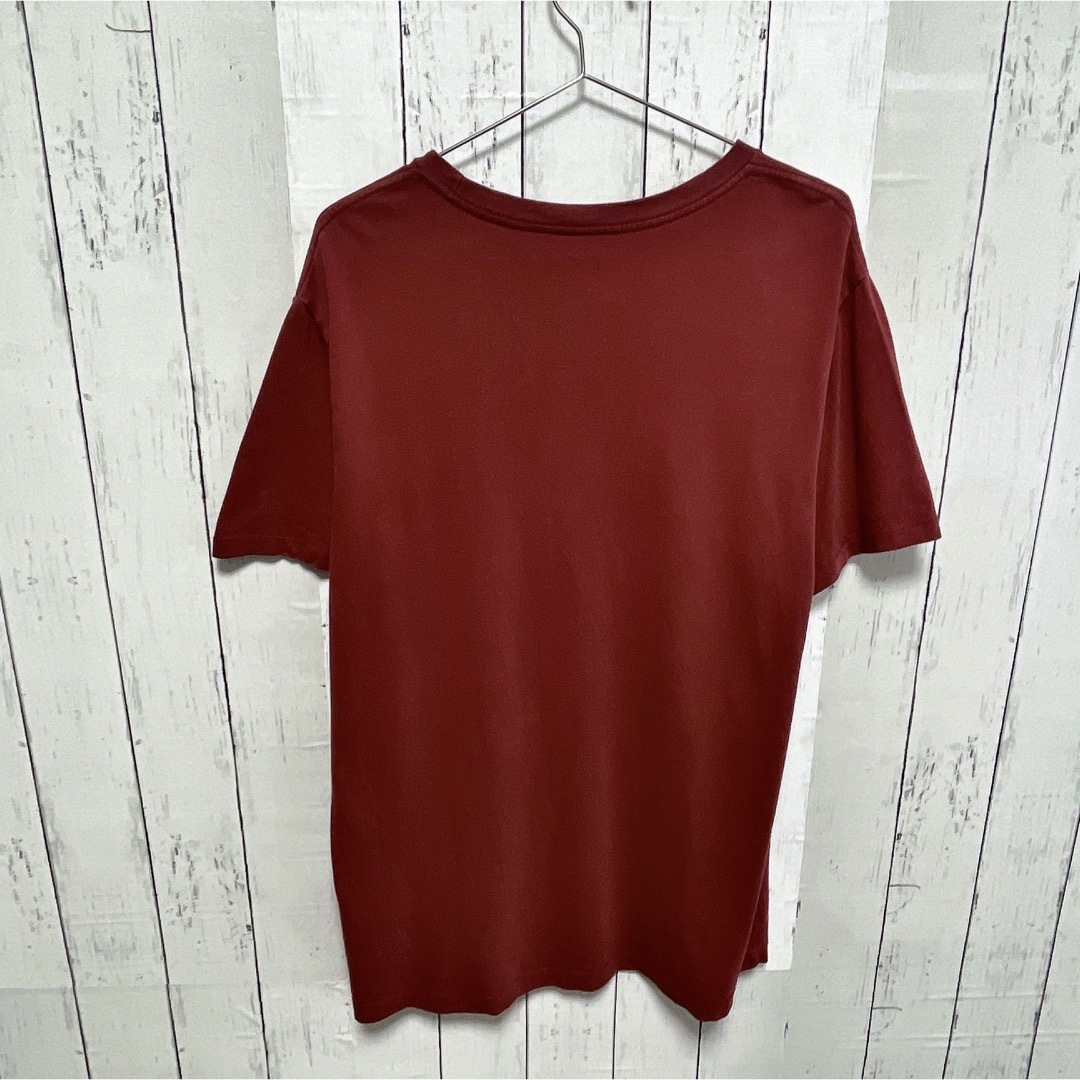 AEROPOSTALE(エアロポステール)のAEROPOSTALE 　Tシャツ　シングルステッチ　ワインレッド　USA古着 メンズのトップス(Tシャツ/カットソー(半袖/袖なし))の商品写真