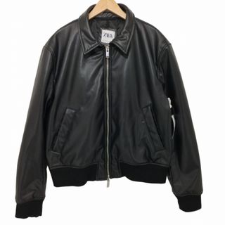 ザラ(ZARA)のZARA(ザラ) フェイクレザーボンバージャケット メンズ アウター ジャケット(レザージャケット)