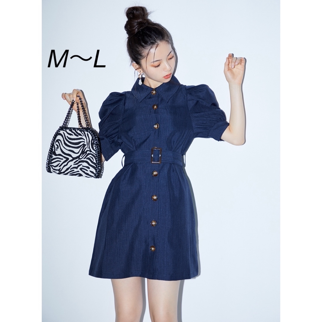 GRL(グレイル)のM〜L  半袖　ミニ丈ワンピース　春　夏　かわいい　ミントグリーン　パステル レディースのワンピース(ひざ丈ワンピース)の商品写真