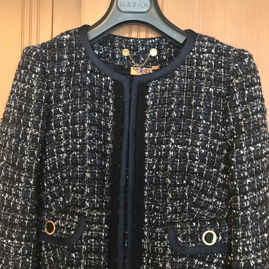 Tory Burch(トリーバーチ)のてらちこ様専用☆新品　トリーバーチ  ロングジャケット レディースのジャケット/アウター(ノーカラージャケット)の商品写真