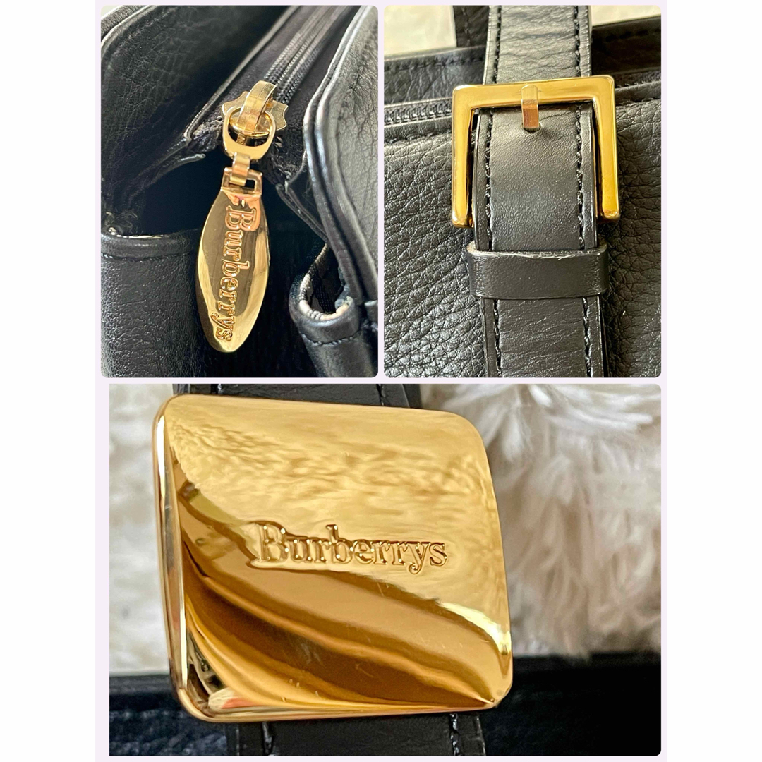 BURBERRY - 極美品✨ Burberry レザーハンドバッグ ゴールド BURBERRY - 極美品✨ Burberry レザーハンドバッグ ゴールド