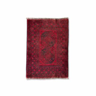114 x 80cm　トライバルラグ トルクメン 絨毯 手織　アフガン　バルーチ