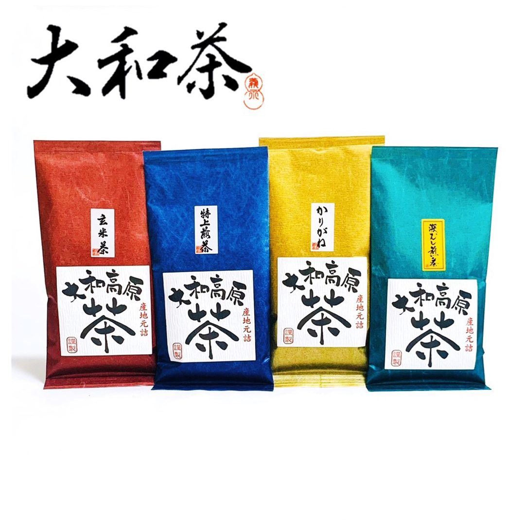 中尾農園　大和茶　茶葉セット　4種飲み比べ　緑茶 食品/飲料/酒の飲料(茶)の商品写真