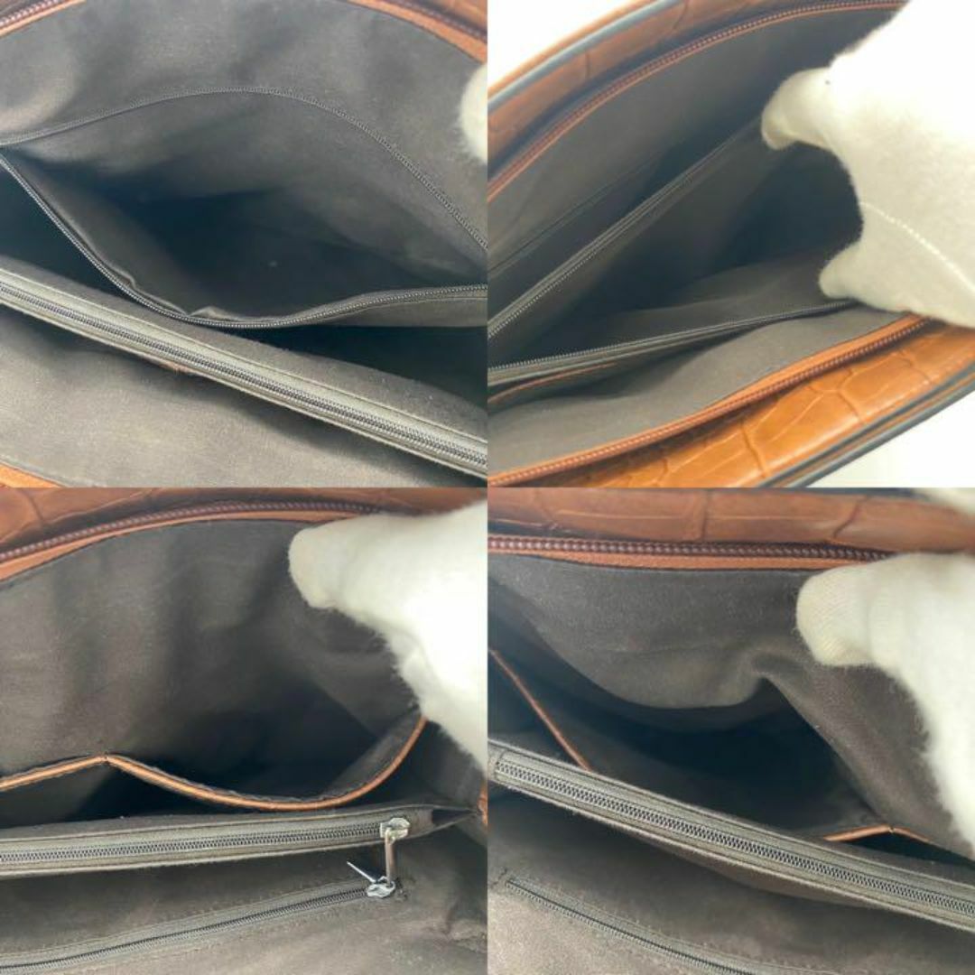 【美品】2way クロコダイル　ベルトライン　鍵　南京錠 トートバッグ　肩掛け レディースのバッグ(ハンドバッグ)の商品写真