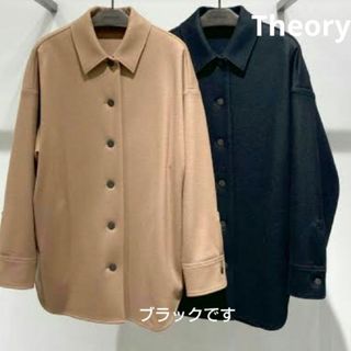 theory - 未使用　Theory　ウールシャツジャケット　ブラック