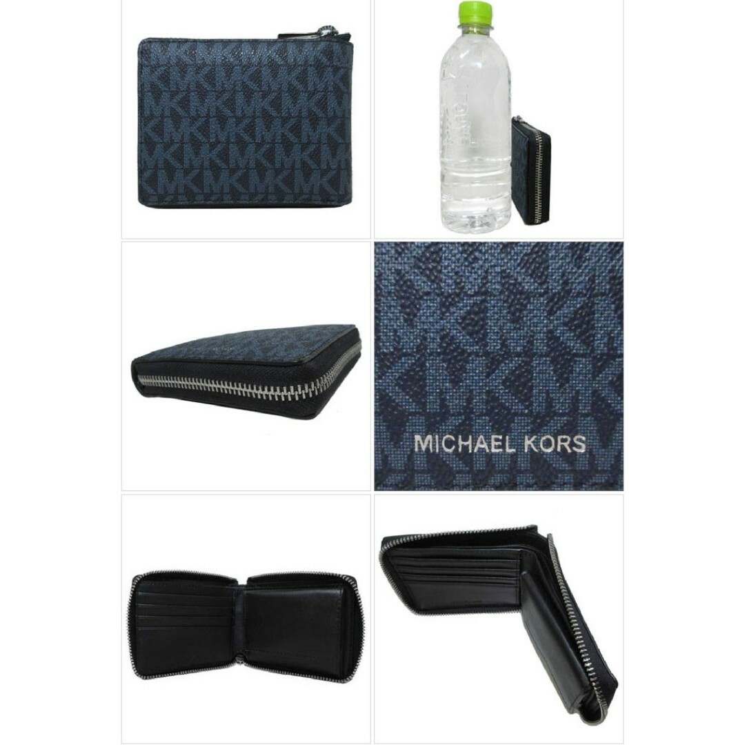 Michael Kors(マイケルコース)のマイケルコース 二つ折り財布 36U2LCOF3B ADMRL/PLBLUE メンズのファッション小物(折り財布)の商品写真