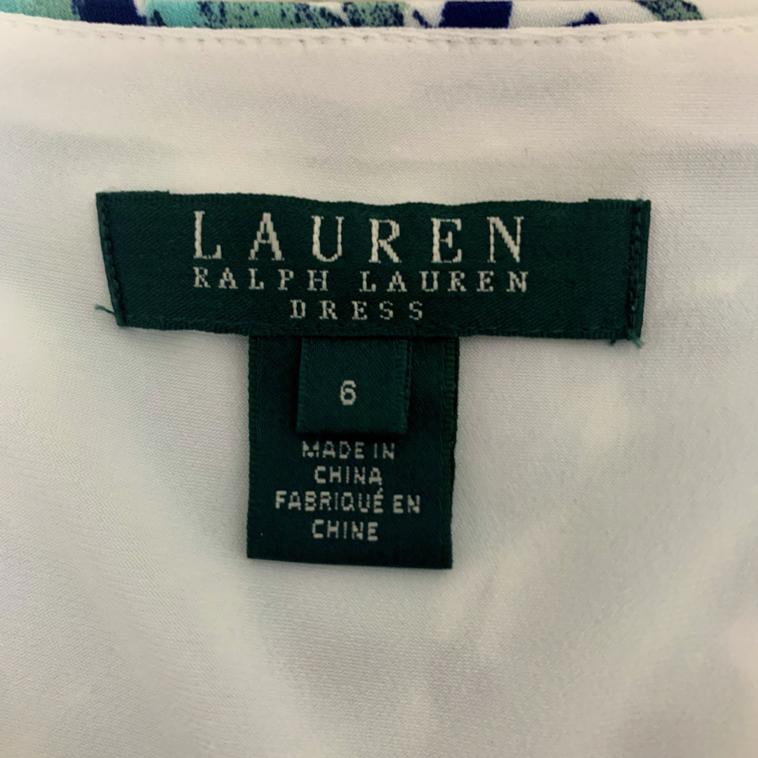 POLO RALPH LAUREN(ポロラルフローレン)の【美品】LAUREN RALPH LAURENワンピース　花柄　パーティードレス レディースのワンピース(ひざ丈ワンピース)の商品写真