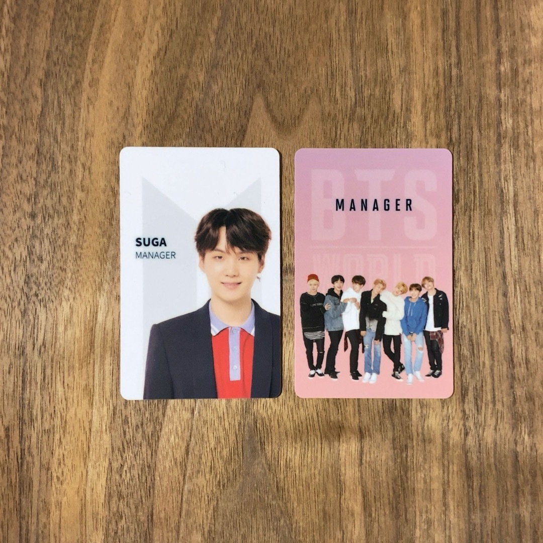 防弾少年団(BTS)(ボウダンショウネンダン)のBTS ユンギ BTS WORLD MANAGER CARD SET SUGA エンタメ/ホビーのCD(K-POP/アジア)の商品写真