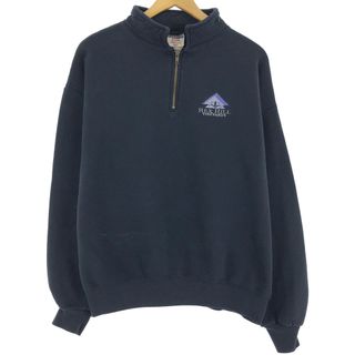 ジャンスポーツ(JANSPORT)の古着 90年代 ジャンスポーツ JANSPORT ハーフジップスウェットシャツ トレーナー USA製 メンズXL ヴィンテージ /eaa413526(スウェット)