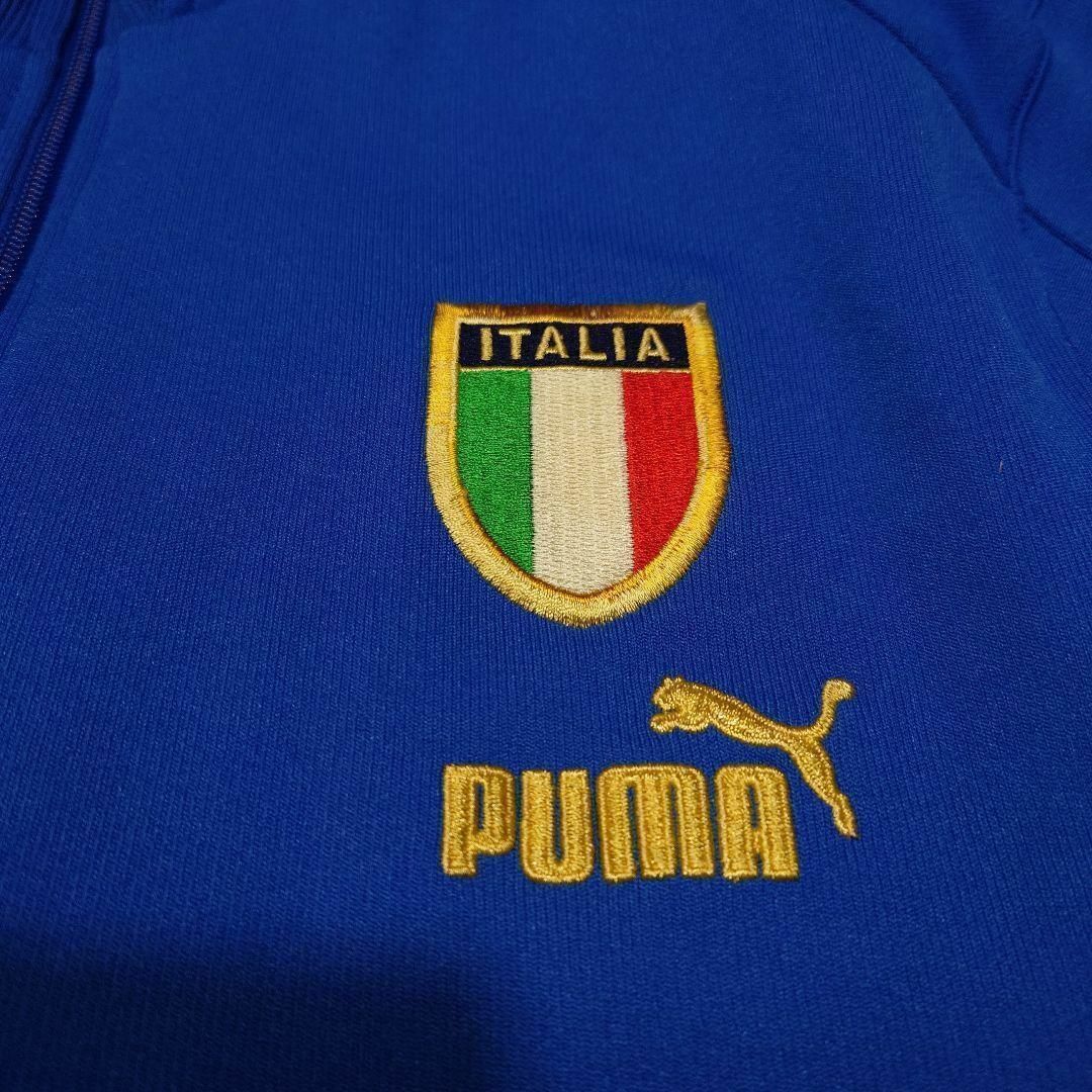 PUMA(プーマ)のPUMA　ITALY　ビッグロゴ刺繍　ハーフジップ　ジャージ　古着　プーマ メンズのトップス(ジャージ)の商品写真