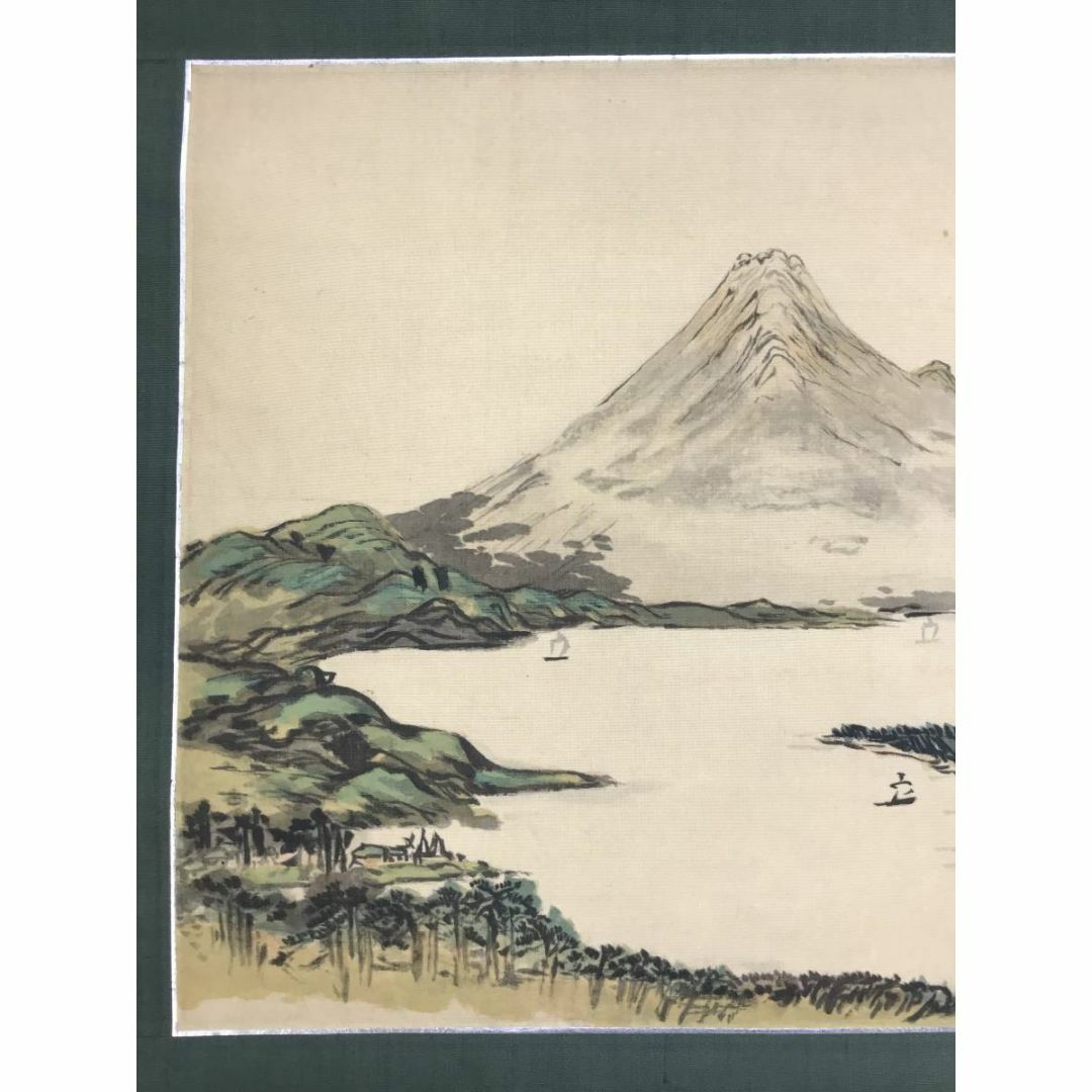 複製/富岡鐵斎/富岡鉄斎/富士山図/横物/工芸品/掛軸☆宝船☆AE 複製/富岡鐵斎/富岡鉄斎/富士山図/横物/工芸品/掛軸☆宝船☆AE