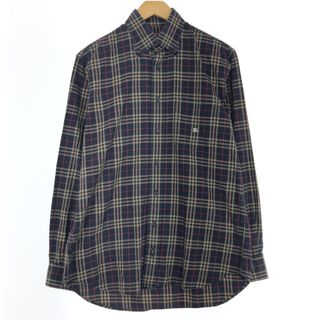 バーバリー(BURBERRY)の古着 バーバリー Burberry's 長袖 ボタンダウンチェックシャツ メンズM /eaa427303(シャツ)