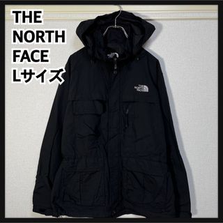 ザノースフェイス(THE NORTH FACE)の【ノースフェイス】マウンテンパーカー　黒ブラック　刺繍　L　胸ポケット2R(マウンテンパーカー)