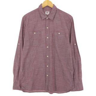 リーバイス(Levi's)の古着 リーバイス Levi's 長袖 コットンシャツ メンズL /eaa427305(シャツ)