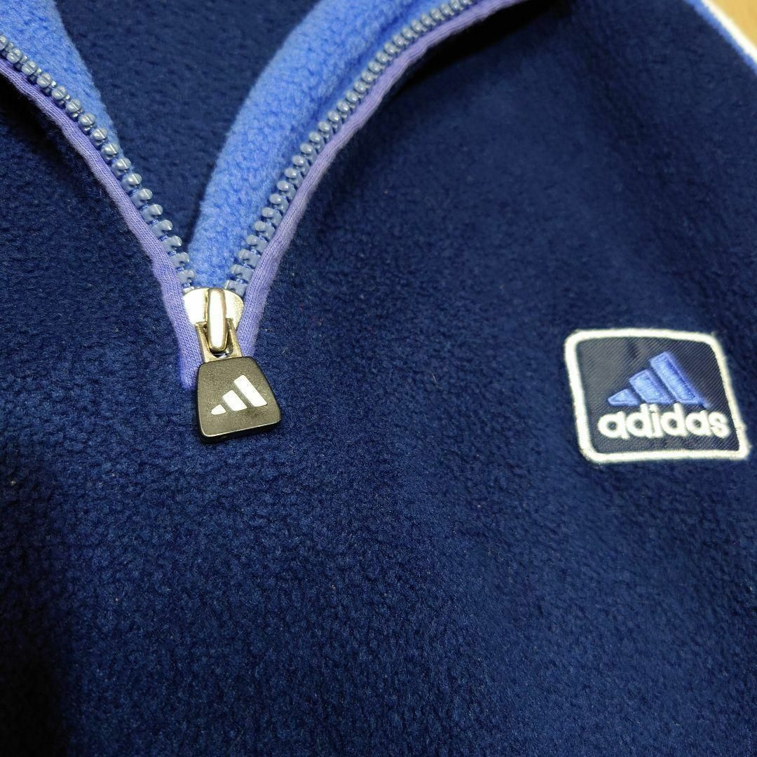 adidas(アディダス)の90s00s adidas　パフォーマンスロゴ刺繍　ハーフジップフリース メンズのトップス(その他)の商品写真