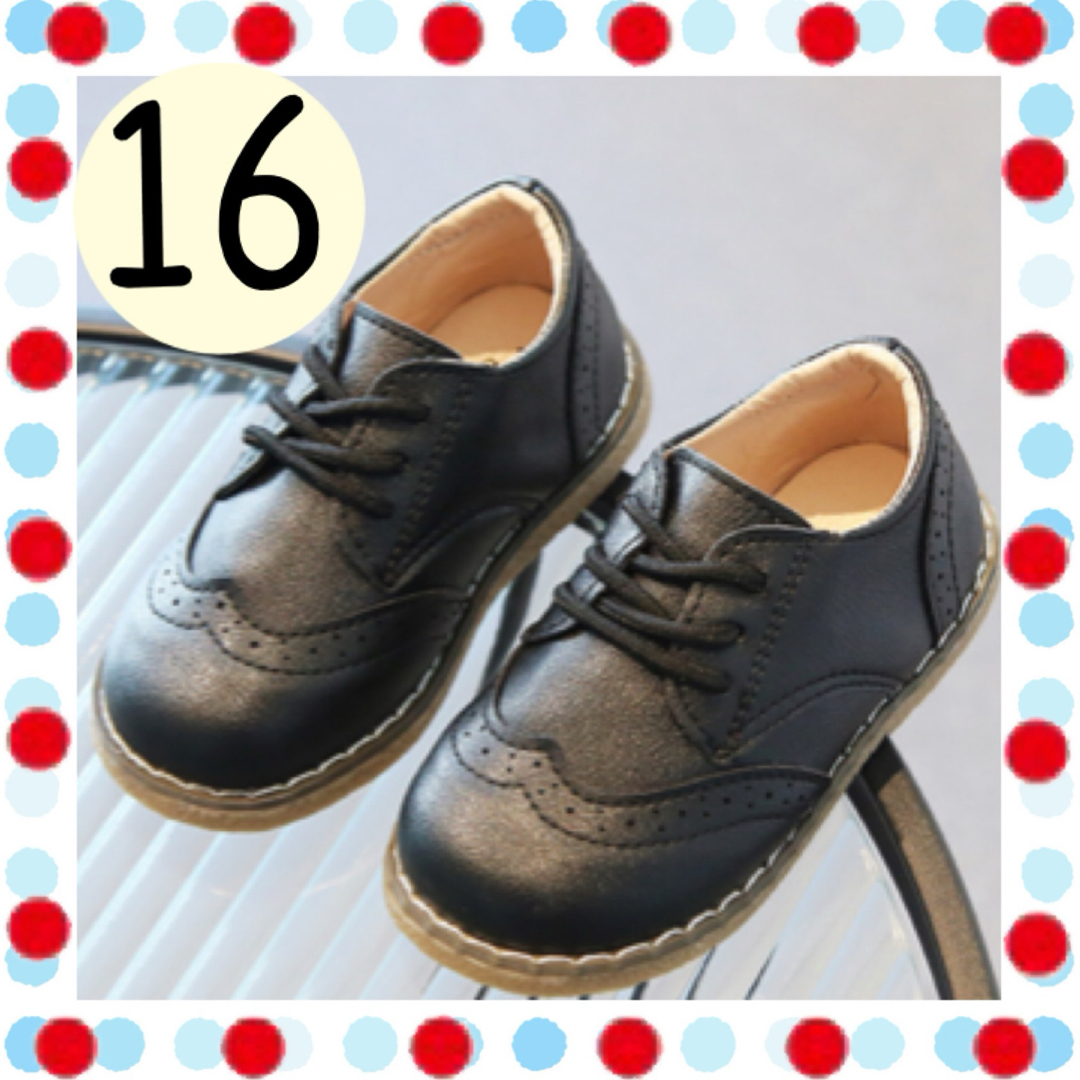 16  フォーマルシューズ  子供靴 キッズシューズ フォーマル シューズ PU キッズ/ベビー/マタニティのキッズ靴/シューズ(15cm~)(フォーマルシューズ)の商品写真
