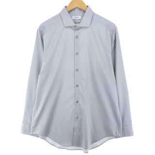 カルバンクライン(Calvin Klein)の古着 カルバンクライン Calvin klein Infinite Non Iron 長袖 コットンシャツ メンズL /eaa427306(シャツ)