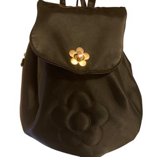 マリークワント(MARY QUANT)のマリークワント　レディース　ミニ　リュック　巾着バッグ　ターンロック　ブラック　(リュック/バックパック)