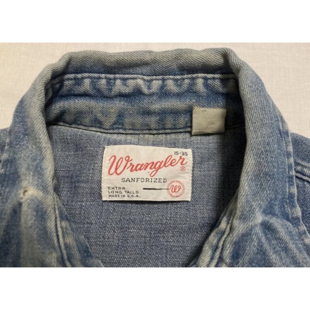 Wrangler(ラングラー)のVintage Wrangler ビンテージ　ラングラー　デニムウエスタンシャツ メンズのトップス(シャツ)の商品写真