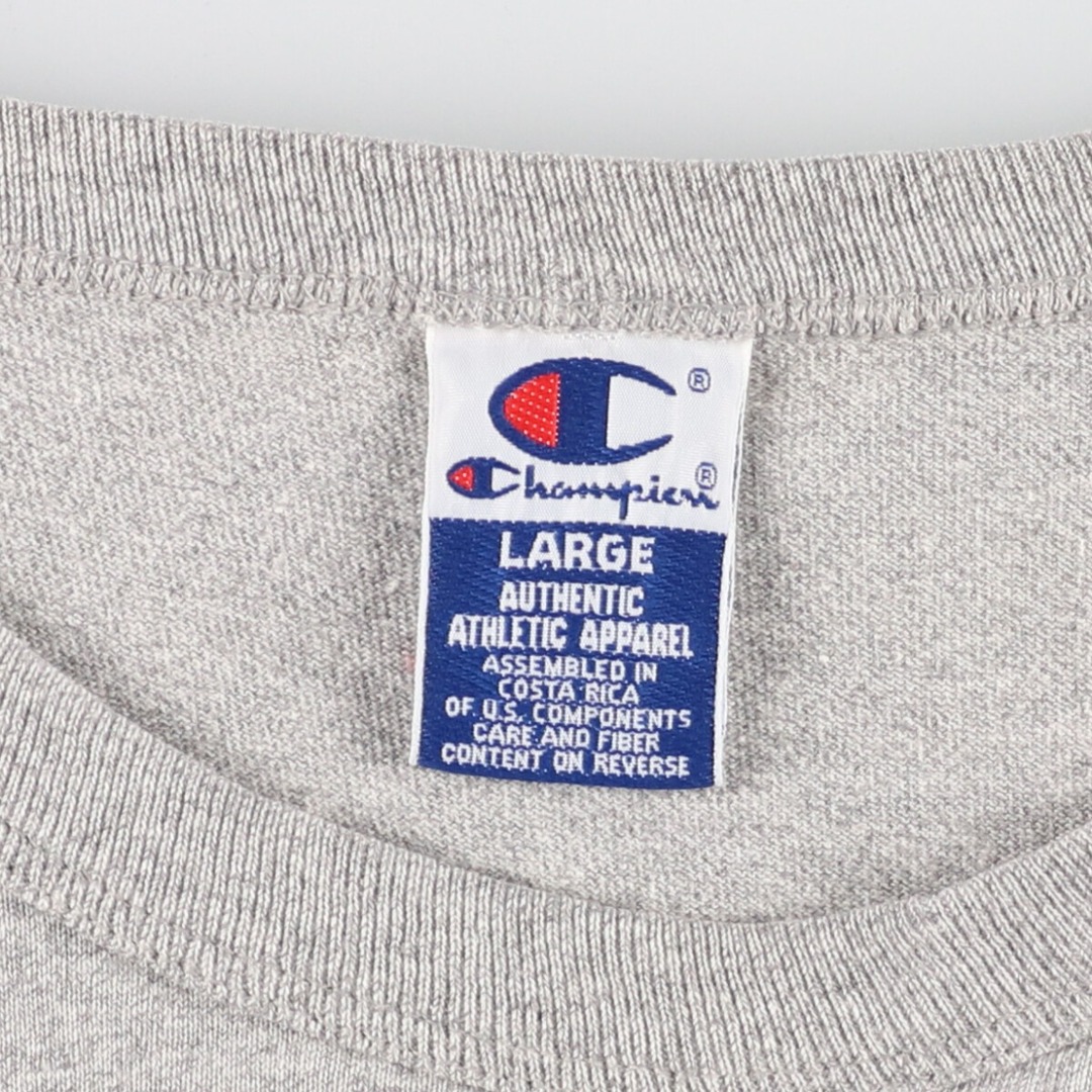 Champion(チャンピオン)の古着 90年代 チャンピオン Champion 3連プリント カレッジTシャツ メンズL ヴィンテージ /eaa433347 メンズのトップス(Tシャツ/カットソー(半袖/袖なし))の商品写真