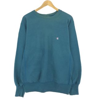 チャンピオン(Champion)の古着 90年代 チャンピオン Champion REVERSE WEAVE リバースウィーブ 刺繍タグ ワンポイントロゴスウェットシャツ トレーナー USA製 メンズL ヴィンテージ /eaa433511(スウェット)