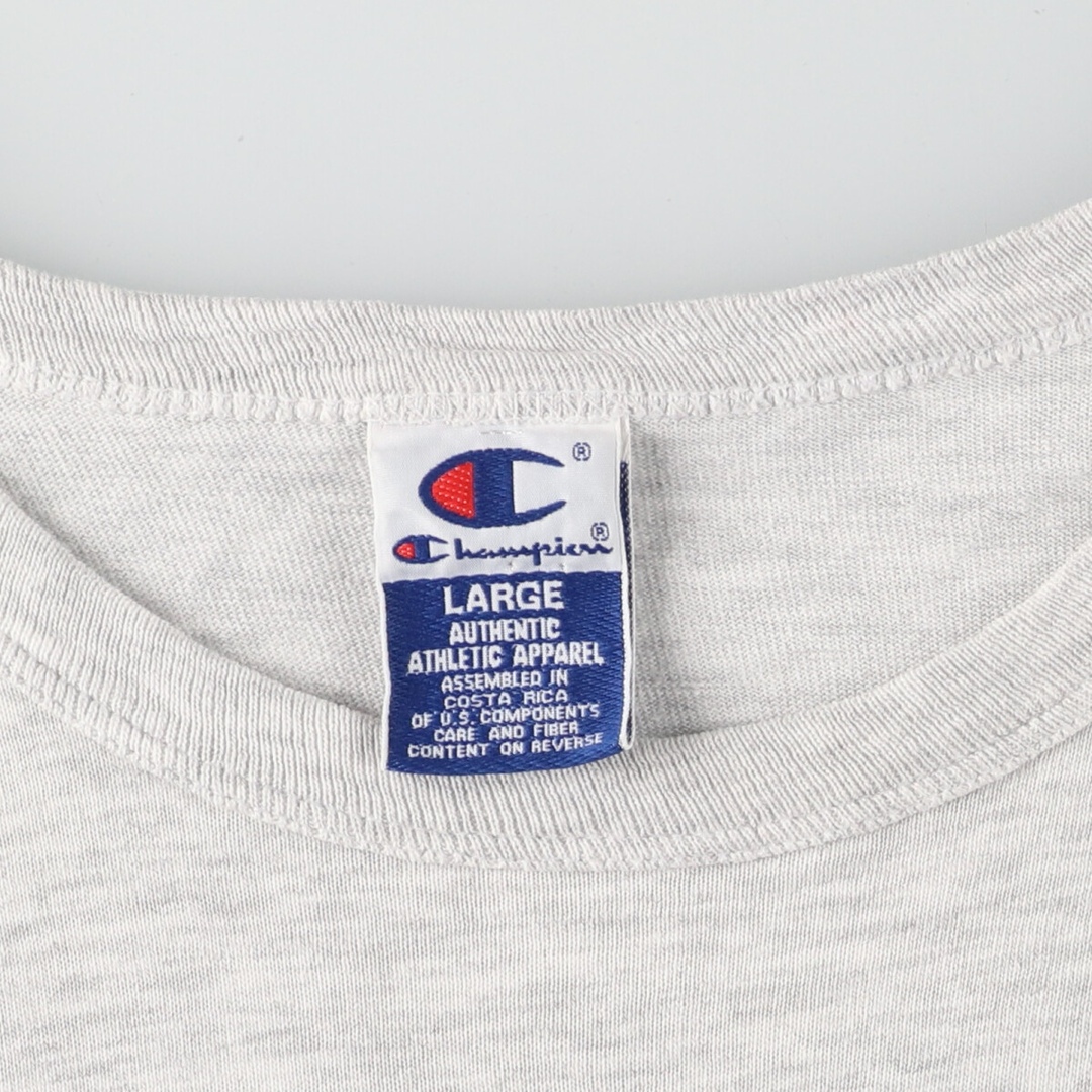 Champion(チャンピオン)の古着 90年代 チャンピオン Champion HARVARD UNIVERSITY ハーバード大学 カレッジTシャツ メンズL ヴィンテージ /eaa431861 メンズのトップス(Tシャツ/カットソー(半袖/袖なし))の商品写真