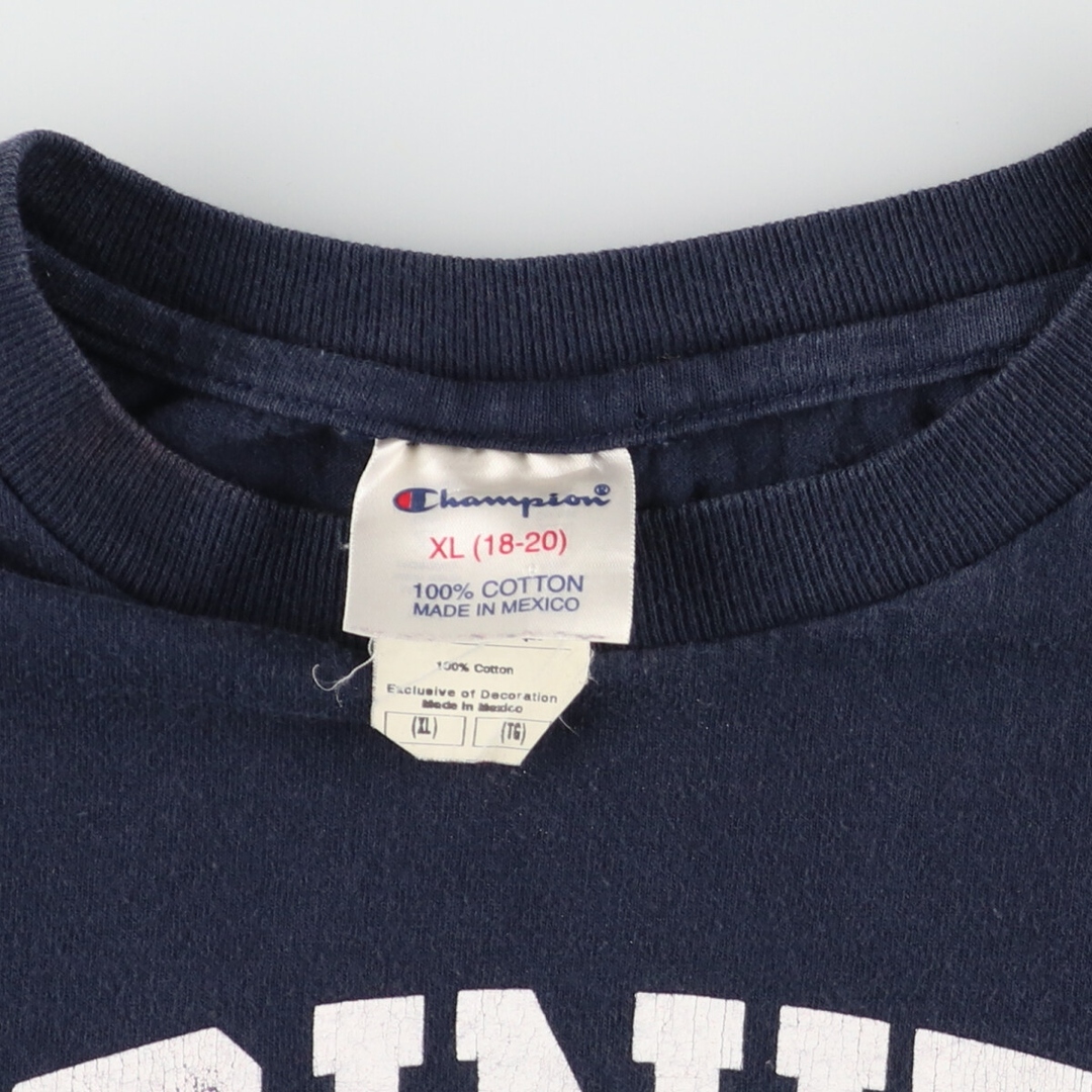 Champion(チャンピオン)の古着 00年代 チャンピオン Champion カレッジTシャツ メンズL /eaa431866 メンズのトップス(Tシャツ/カットソー(半袖/袖なし))の商品写真