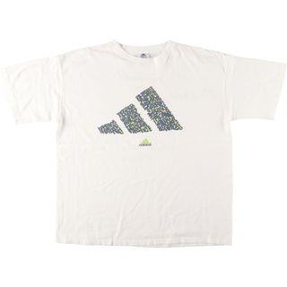 アディダス(adidas)の古着 90年代 アディダス adidas ロゴプリントTシャツ メンズXL ヴィンテージ /eaa431867(Tシャツ/カットソー(半袖/袖なし))