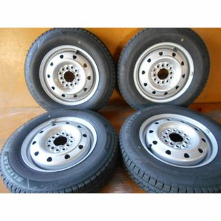 ブリヂストン(BRIDGESTONE)の鉄ホイール BS VRX3 スタッドレス 145/80R13 4本 溝有(タイヤ・ホイールセット)