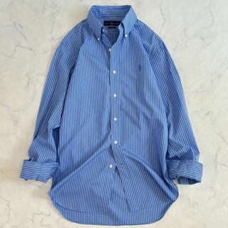 ラルフローレン(Ralph Lauren)の美品♪ラルフローレン ブルーストライプシャツ 長袖 gd2(シャツ/ブラウス(長袖/七分))