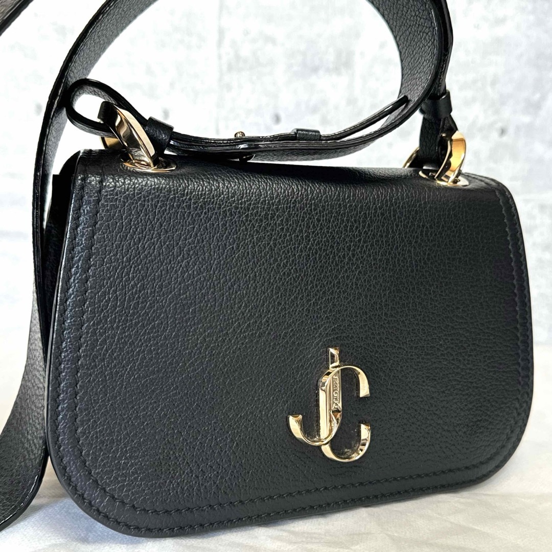 JIMMY CHOO(ジミーチュウ)の【未使用級】JIMMY CHOO VARENNE/S BLACK ボディバッグ レディースのバッグ(ショルダーバッグ)の商品写真