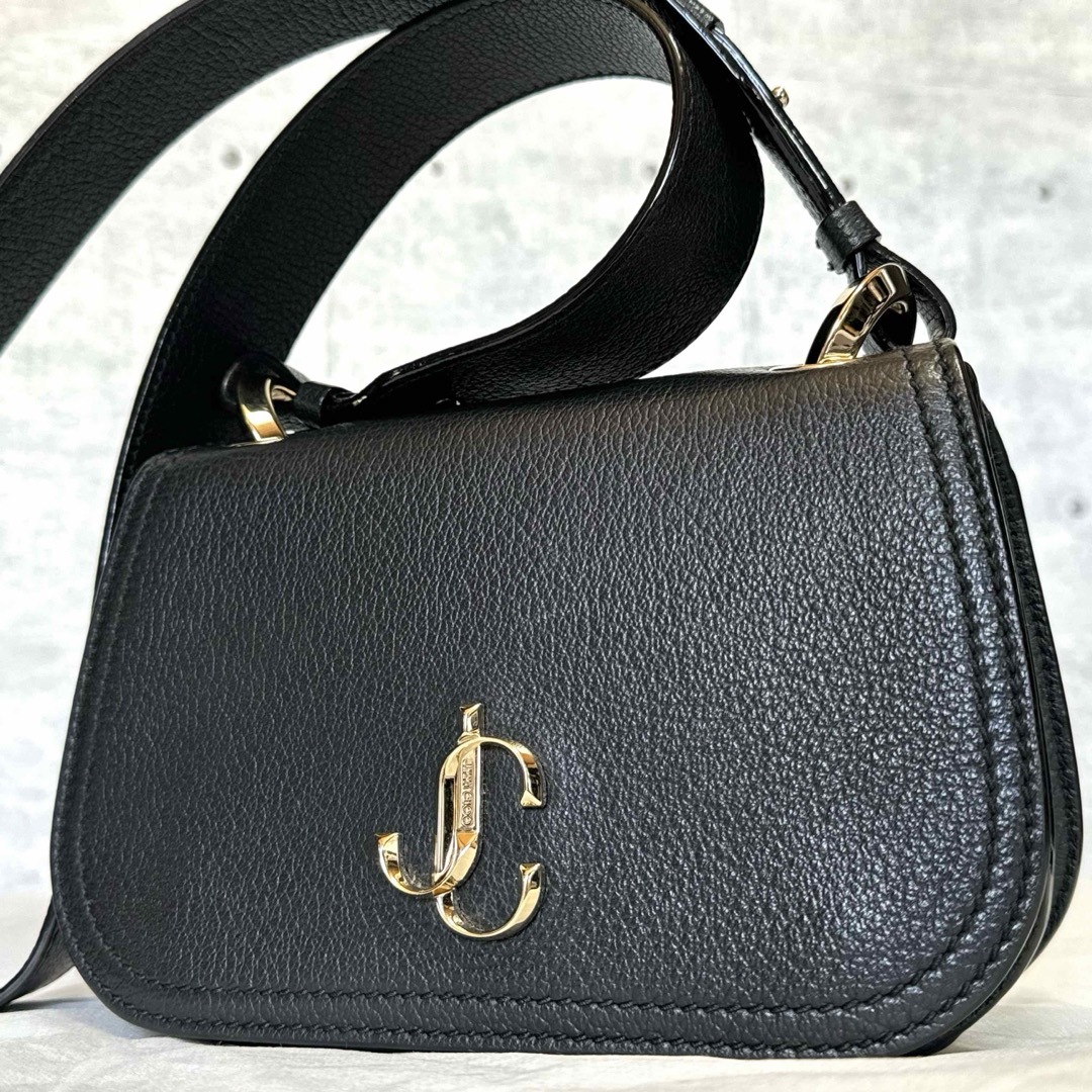 JIMMY CHOO(ジミーチュウ)の【未使用級】JIMMY CHOO VARENNE/S BLACK ボディバッグ レディースのバッグ(ショルダーバッグ)の商品写真