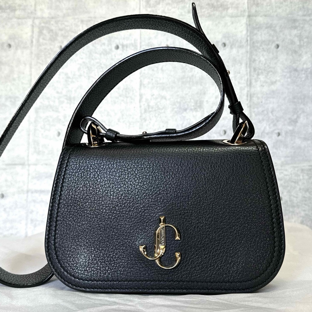 JIMMY CHOO(ジミーチュウ)の【未使用級】JIMMY CHOO VARENNE/S BLACK ボディバッグ レディースのバッグ(ショルダーバッグ)の商品写真