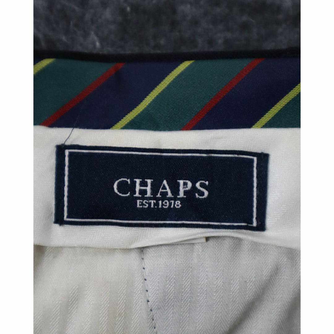 CHAPS(チャップス)のCHAPS 2タック マルチストライプ ウール ワイド スラックス 濃紺 W38 メンズのパンツ(スラックス)の商品写真