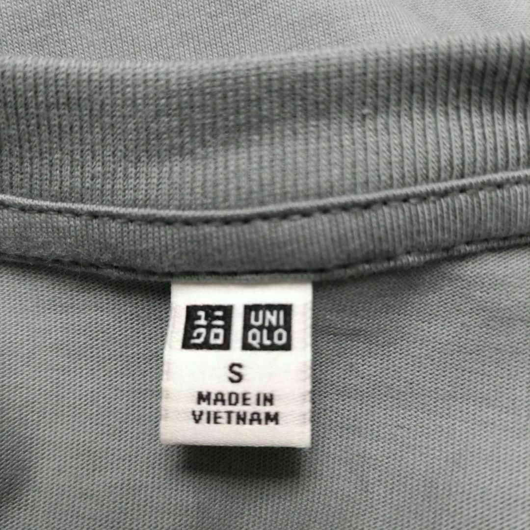 UNIQLO(ユニクロ)のユニクロ スムースコットン シャツテール ノースリーブTシャツ ブルー Sサイズ レディースのトップス(Tシャツ(半袖/袖なし))の商品写真