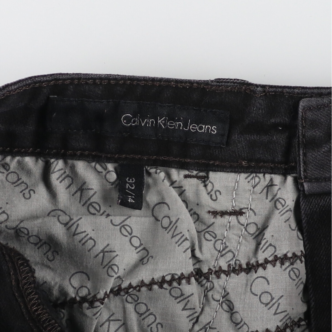 Calvin Klein(カルバンクライン)の古着 カルバンクライン Calvin klein ブラックデニム フレアカットデニムパンツ メンズw34 /eaa426562 メンズのパンツ(デニム/ジーンズ)の商品写真