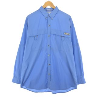 コロンビア(Columbia)の古着 コロンビア Columbia PFG ボタンダウン長袖 フィッシングシャツ メンズL /eaa431926(シャツ)