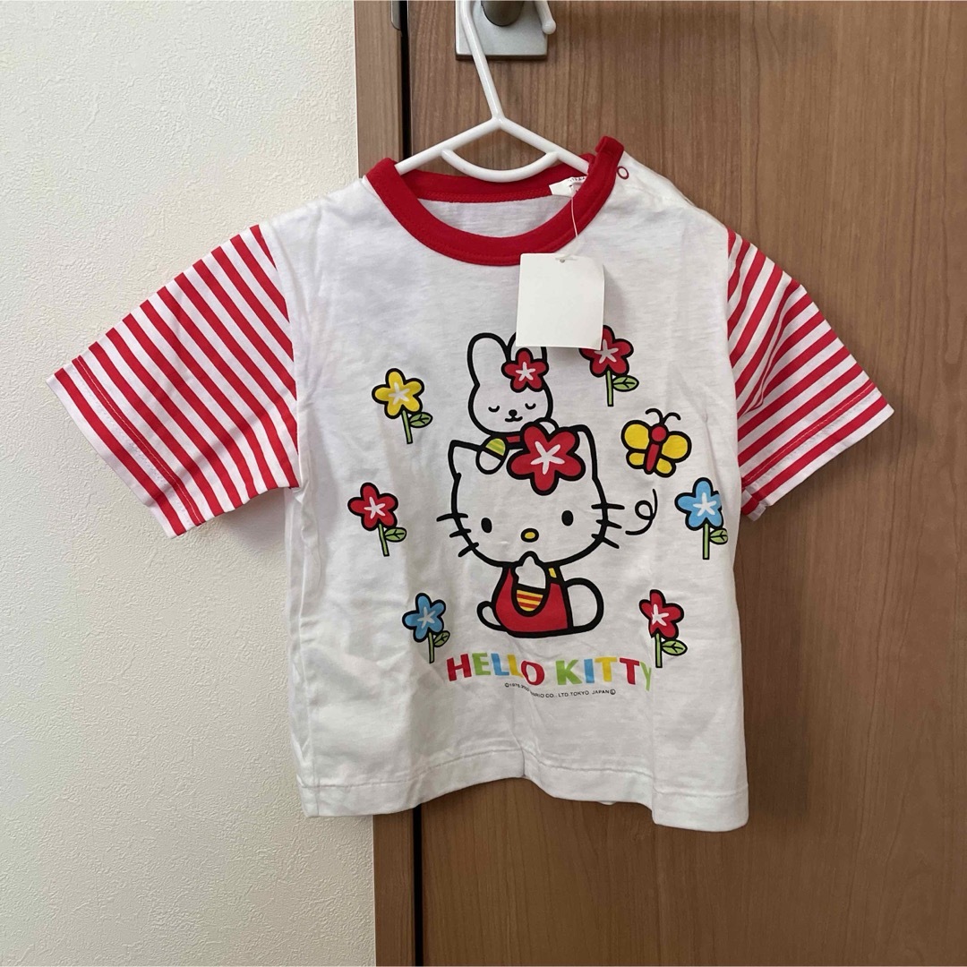 ハローキティ(ハローキティ)のサンリオ 半袖 トップス 90 キッズ/ベビー/マタニティのキッズ服女の子用(90cm~)(Tシャツ/カットソー)の商品写真