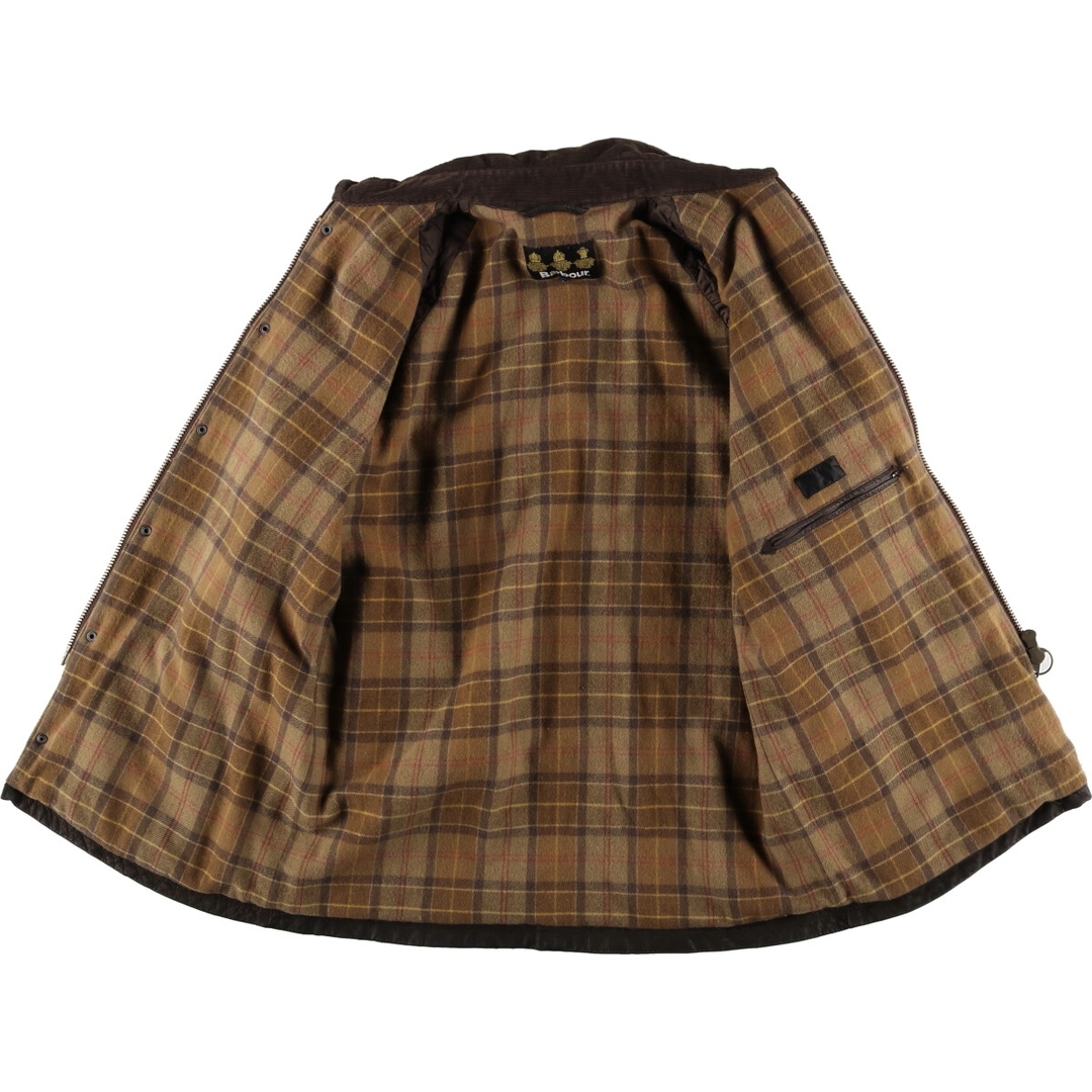 Barbour(バーブァー)の古着 バブアー Barbour BEAUFORT ビューフォート NUBUCK-CHOCOLATE レザージャケット メンズL /evb005023 メンズのジャケット/アウター(レザージャケット)の商品写真