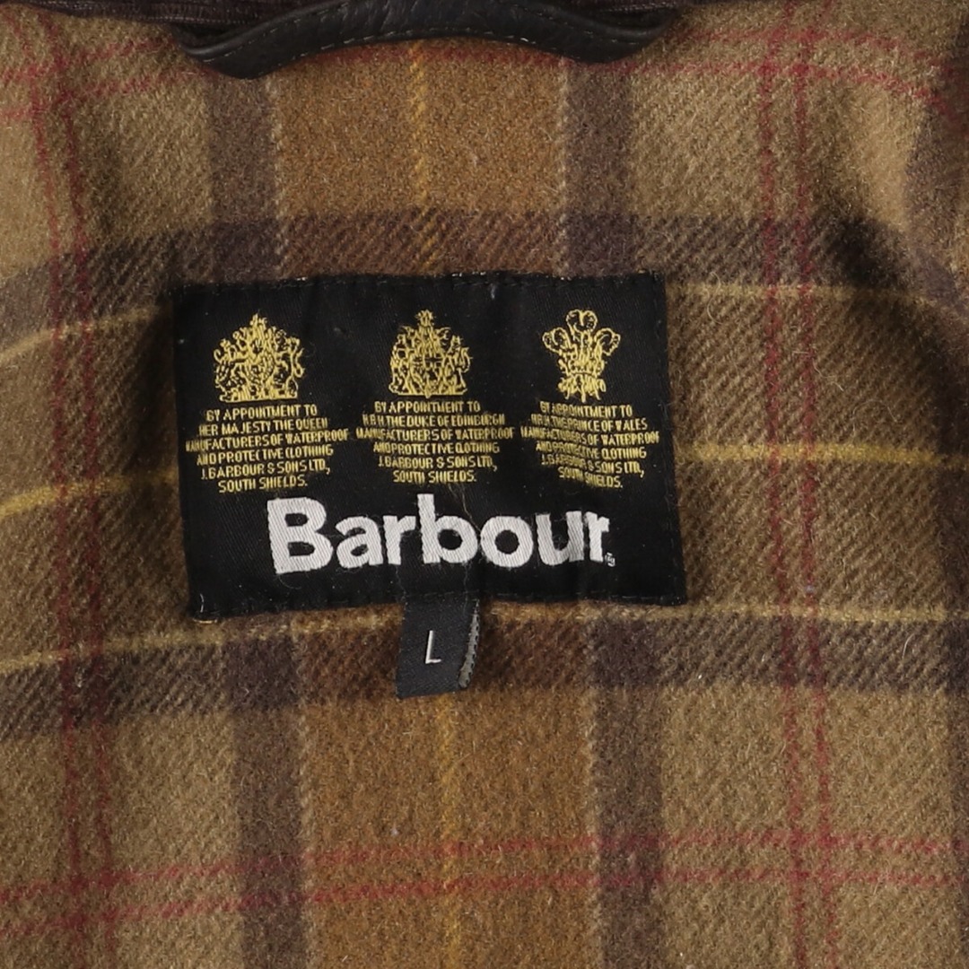 Barbour(バーブァー)の古着 バブアー Barbour BEAUFORT ビューフォート NUBUCK-CHOCOLATE レザージャケット メンズL /evb005023 メンズのジャケット/アウター(レザージャケット)の商品写真