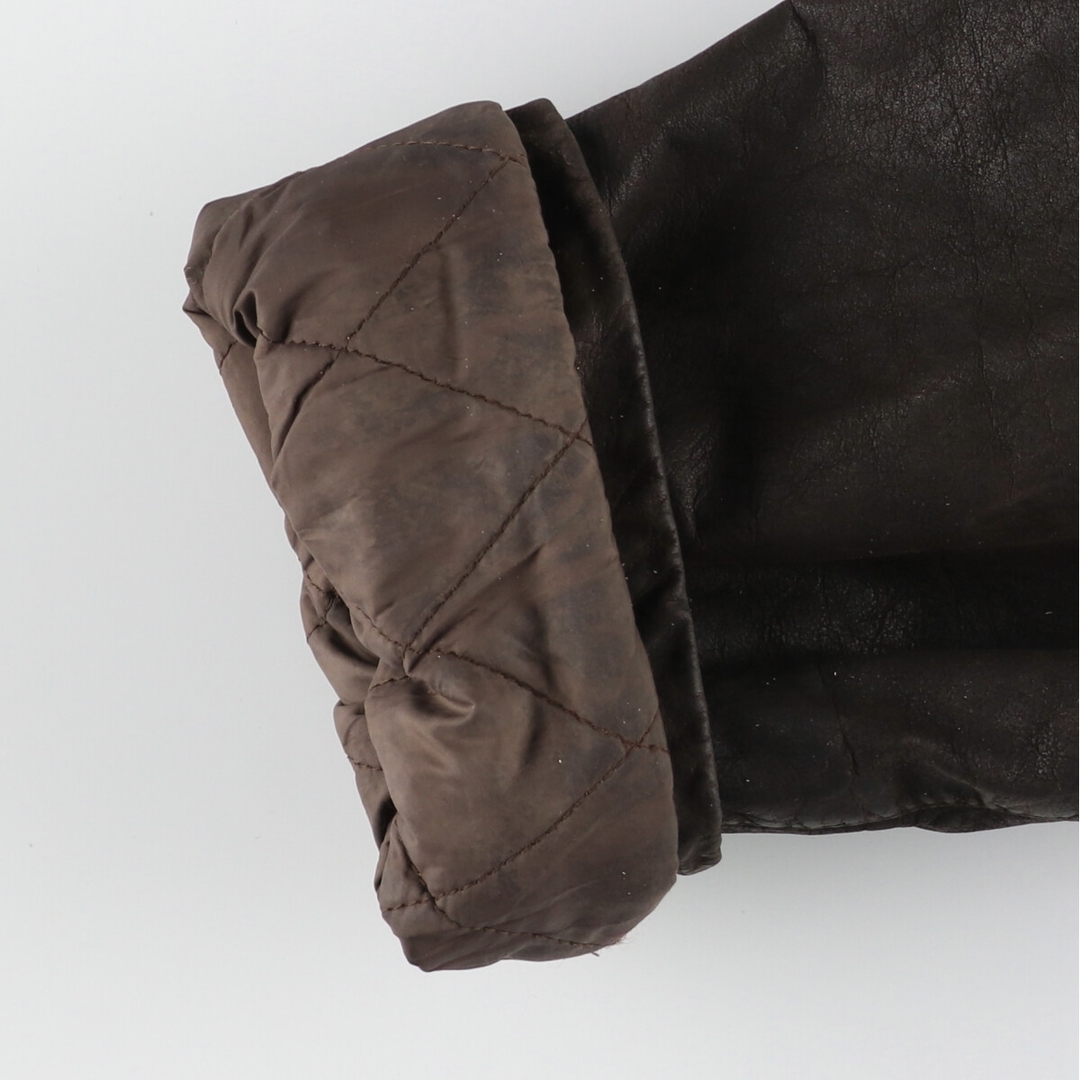 Barbour(バーブァー)の古着 バブアー Barbour BEAUFORT ビューフォート NUBUCK-CHOCOLATE レザージャケット メンズL /evb005023 メンズのジャケット/アウター(レザージャケット)の商品写真